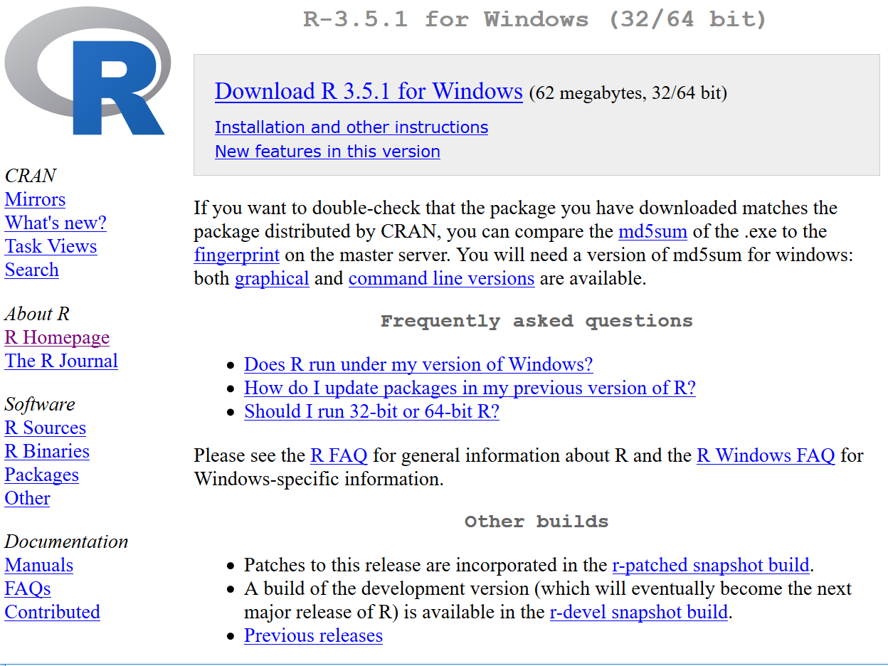 Web de [descarga de R para Windows](http://ftp.cixug.es/CRAN/bin/windows).